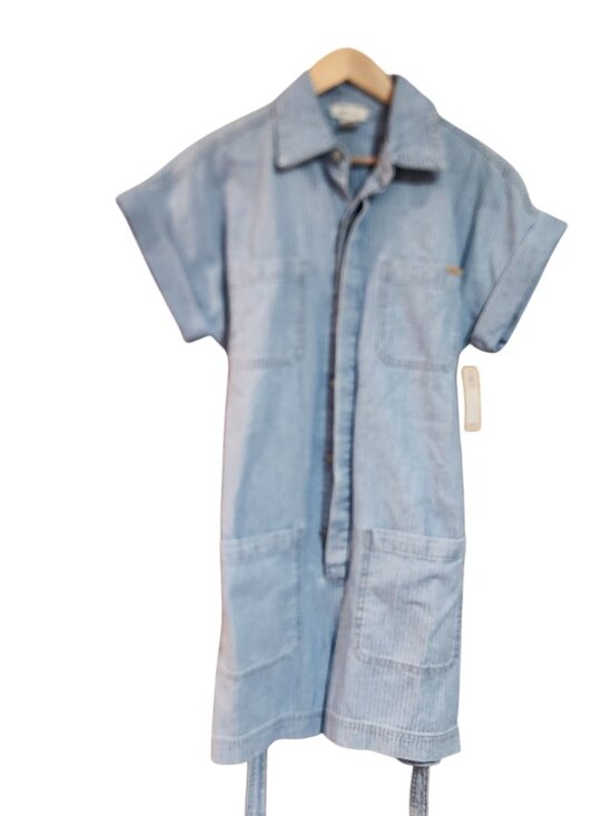 Ariat Pants - Ariat Herringbone utility-style denim romper with cuffed short sleeves Womens si